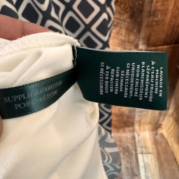 Lauren Ralph Lauren Dress Womens Size 4 Black White Geometric Twist Front - Picture 6 of 6